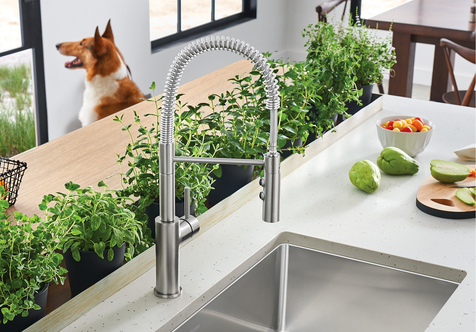 chrome faucet