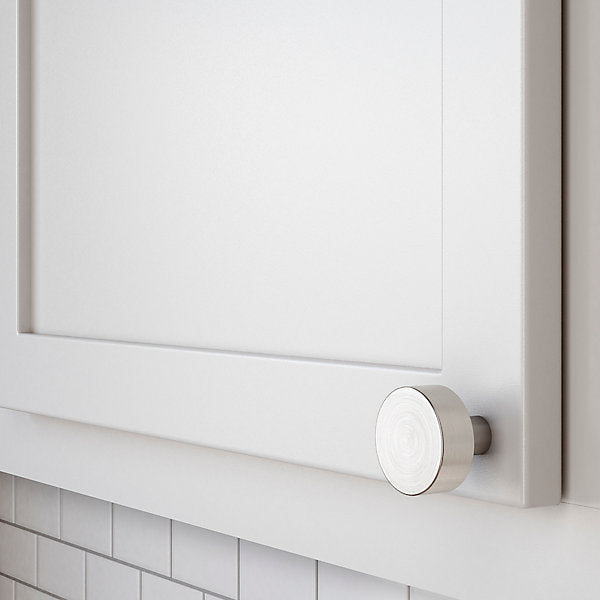 satin nickel knob