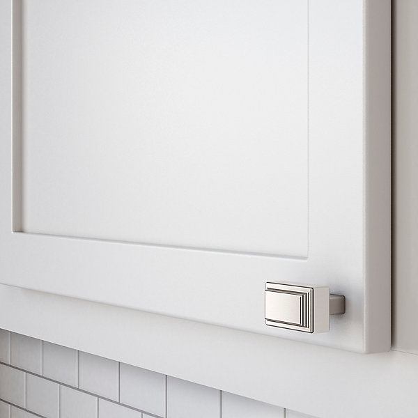 satin nickel knob