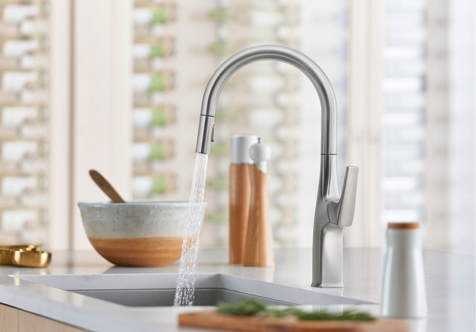 chrome faucet