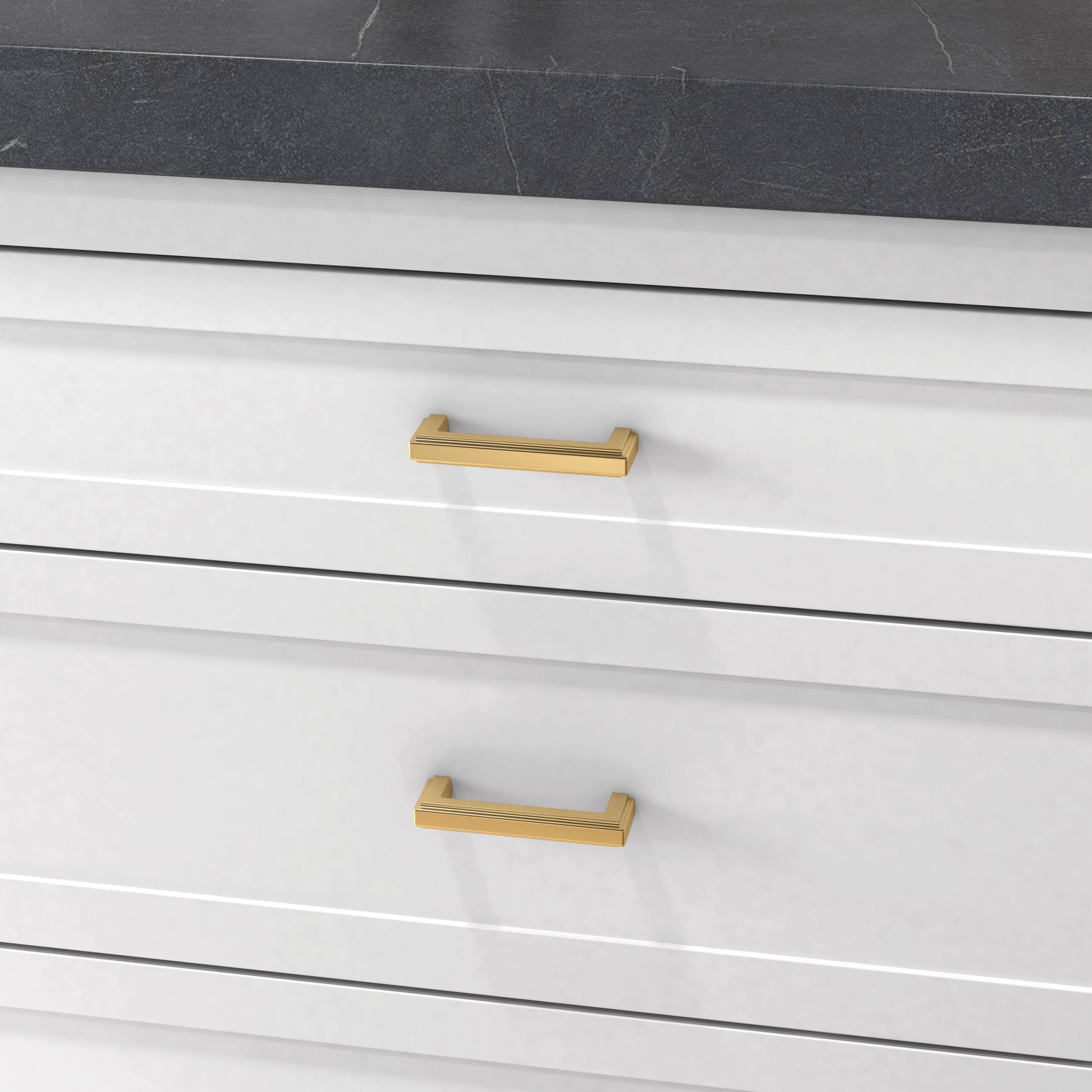 polished brass pull