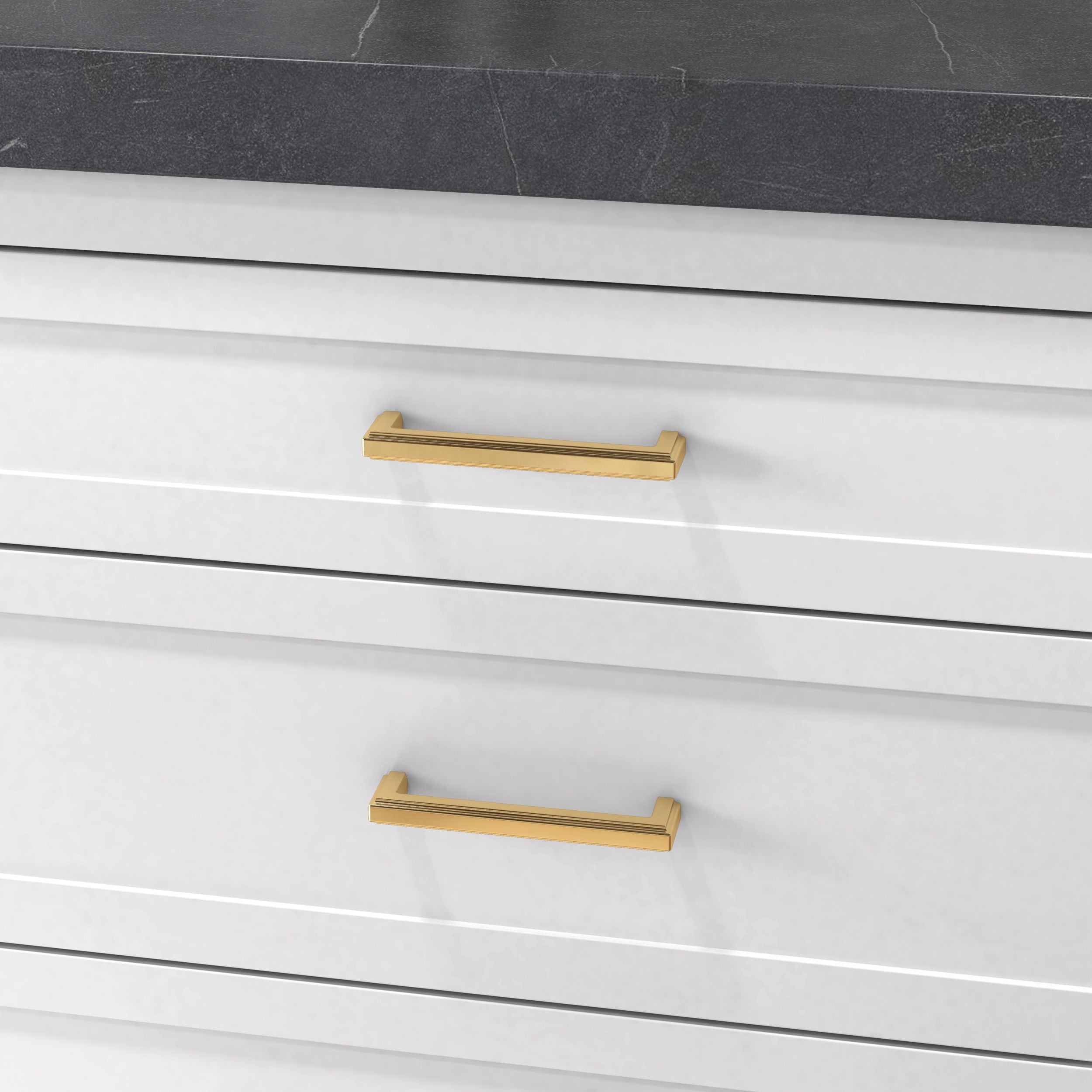 polished brass pull