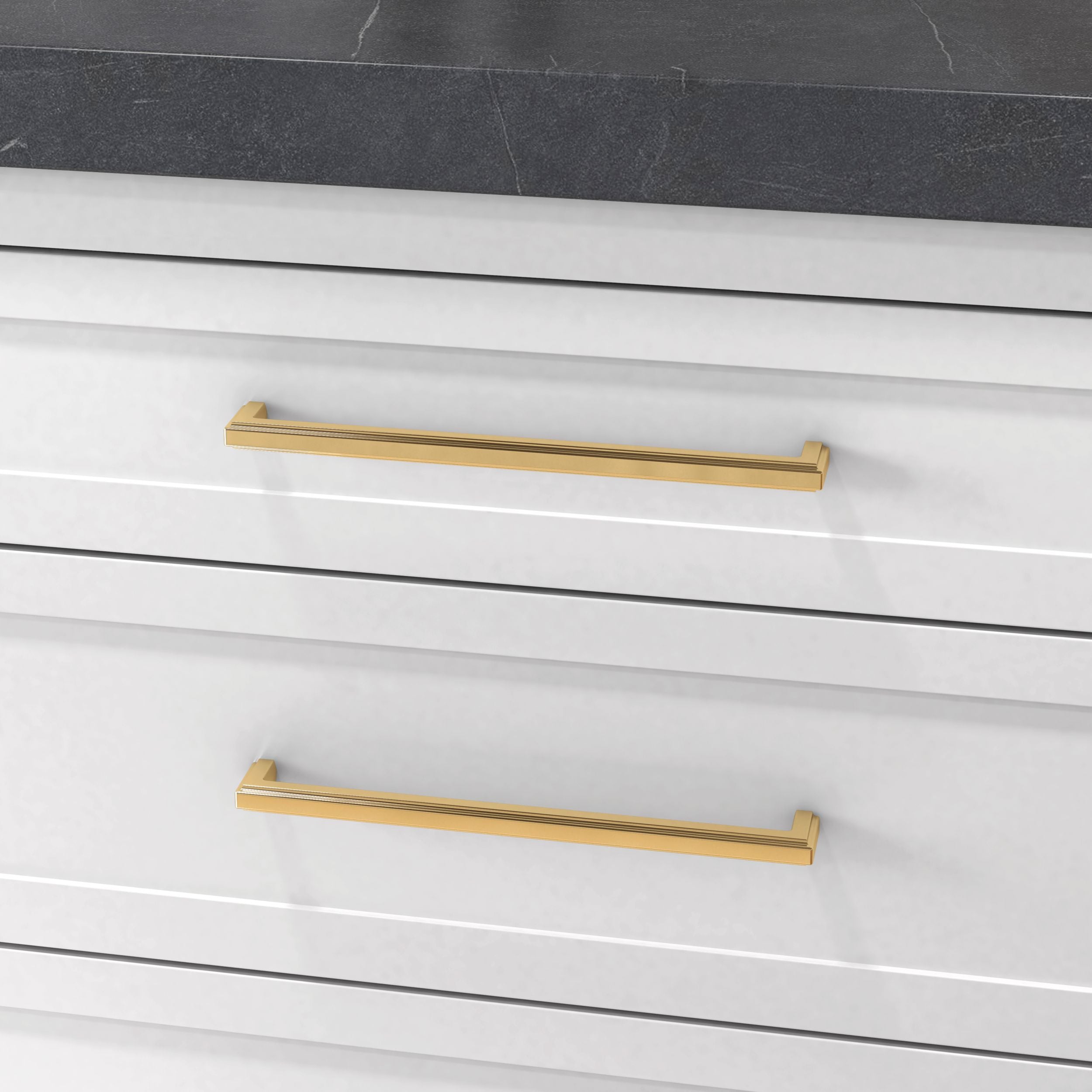 polished brass pull