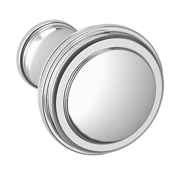 polished chrome knob