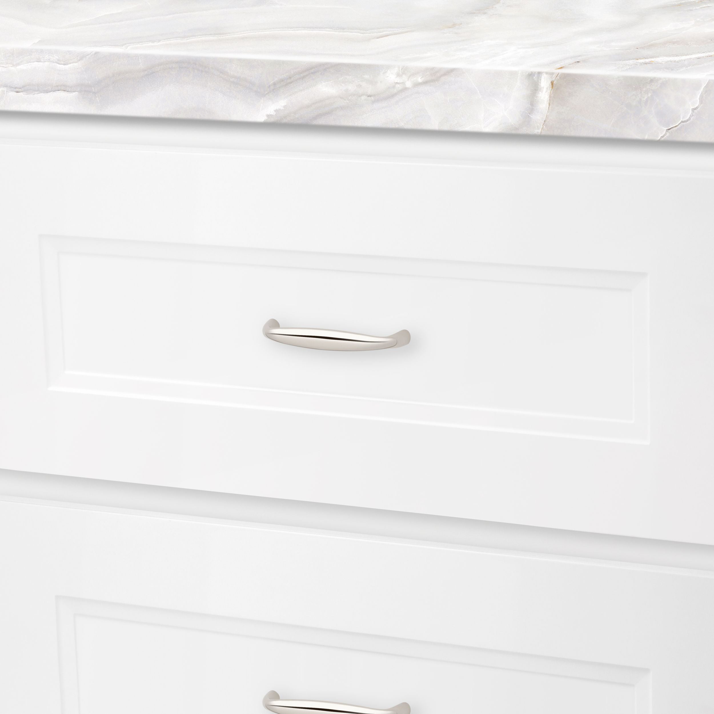 polished nickel pull