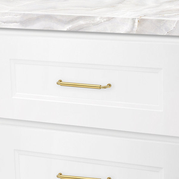 satin brass pull