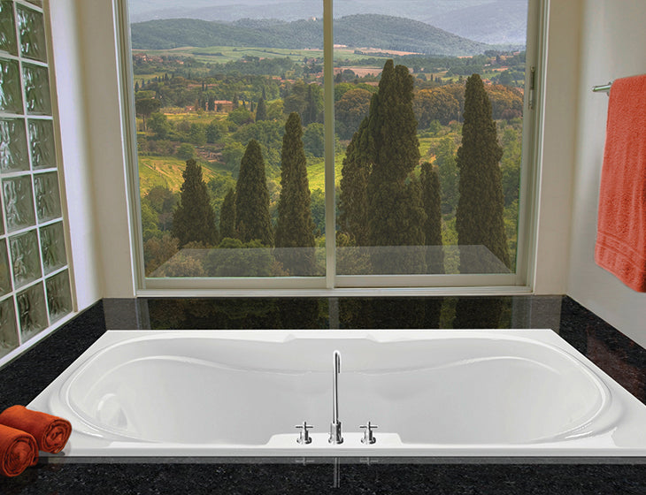 white bathtub