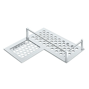 polished chrome bathroom basket
