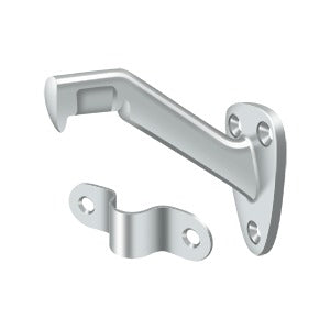 polished chrome handrail brackets