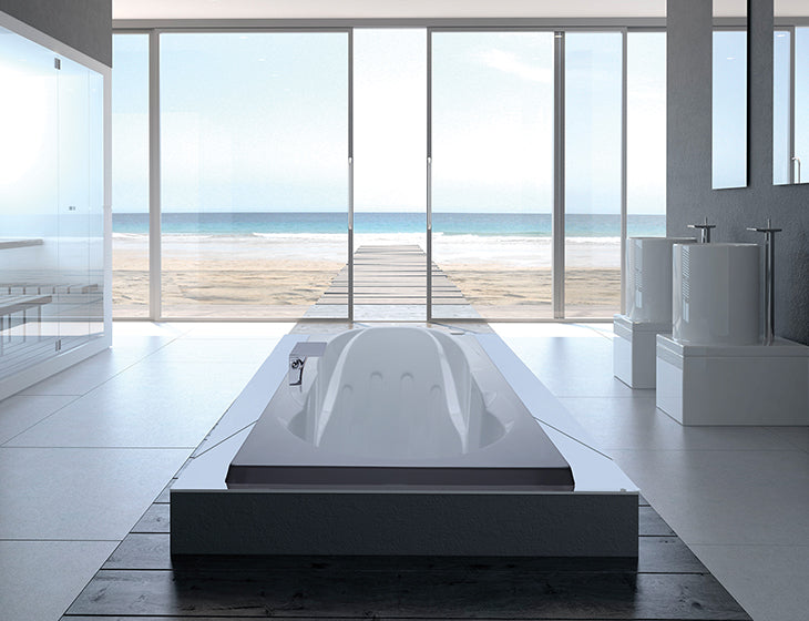 white bathtub