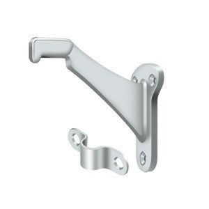 polished chrome handrail brackets