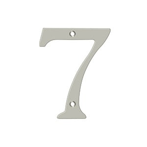 Deltana 4" Solid Brass Number 7