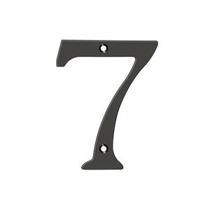 Deltana 4" Solid Brass Number 7