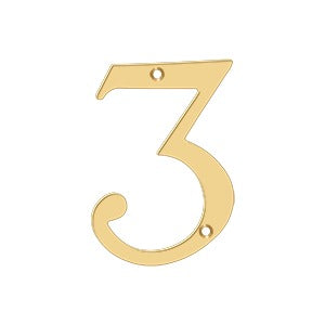 pvd polished brass numbers