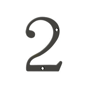Deltana 4" Solid Brass Number 2