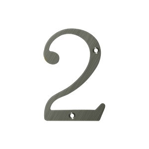Deltana 4" Solid Brass Number 2