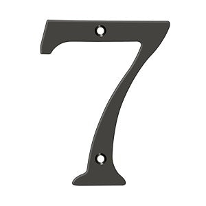Deltana 6" Solid Brass Number 7