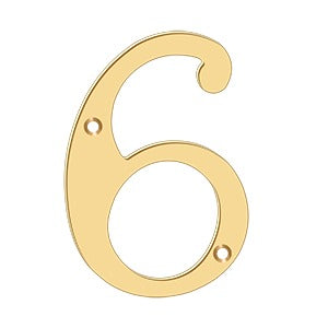 pvd polished brass numbers