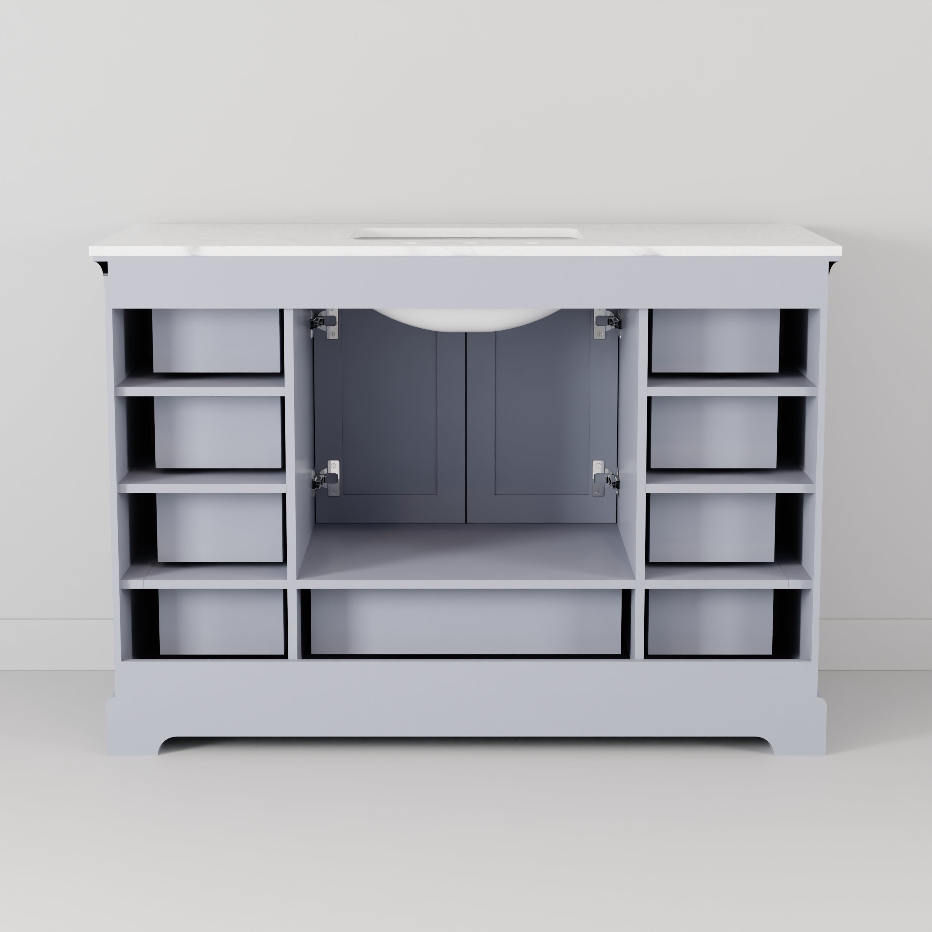 dark grey vanity