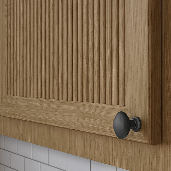 satin black knob