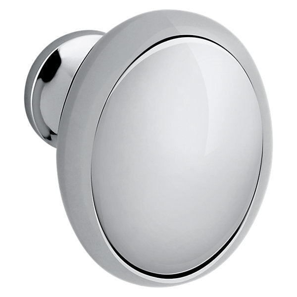 polished chrome knob
