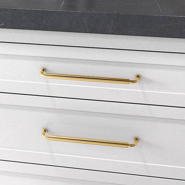 polished brass pull