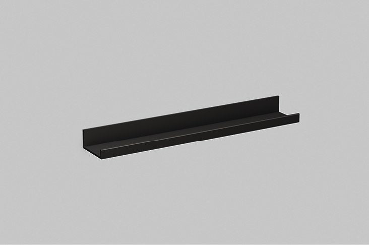 matt black shelf