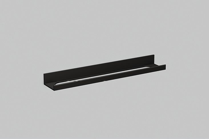 matt black shelf