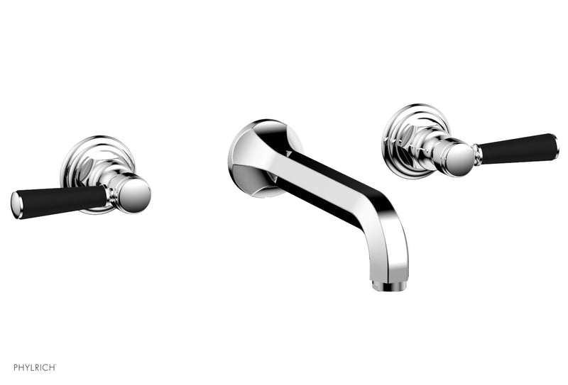 polished chrome wall tub set