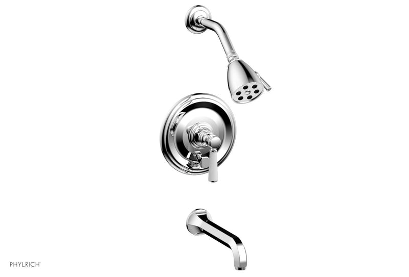 polished chrome shower set