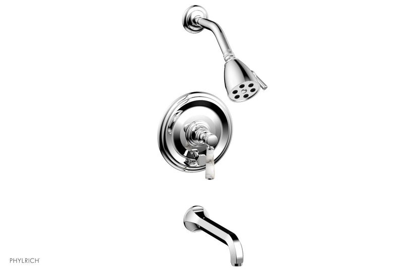polished chrome shower set