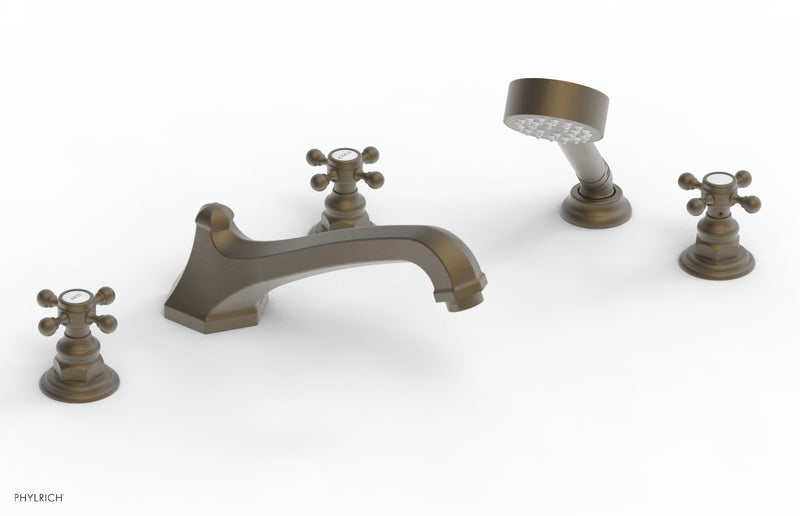 Phylrich HEX TRADITIONAL Deck Tub Set with Hand Shower