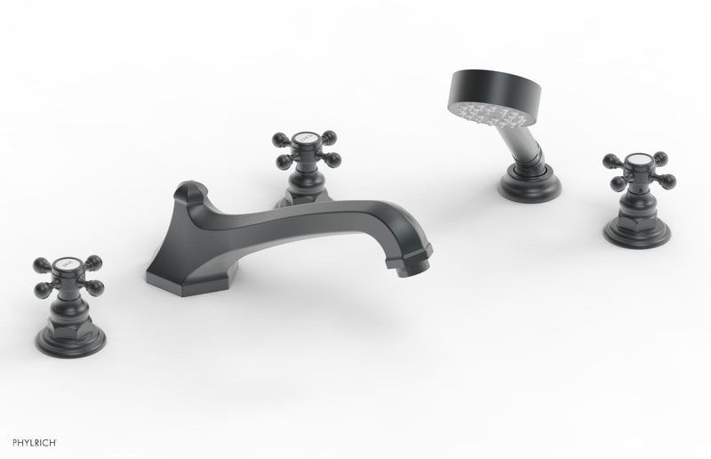 Phylrich HEX TRADITIONAL Deck Tub Set with Hand Shower