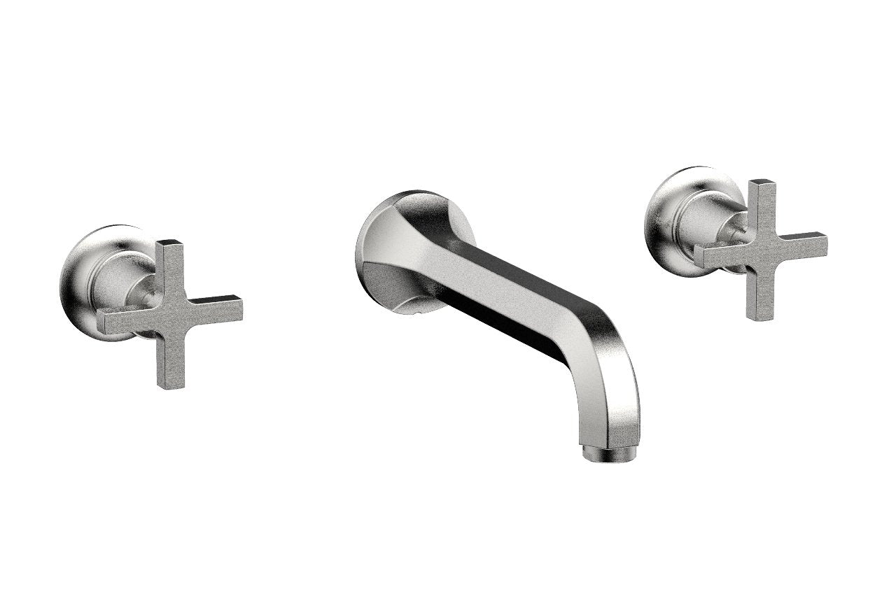 Phylrich HEX MODERN Wall Lavatory Set - Cross Handles