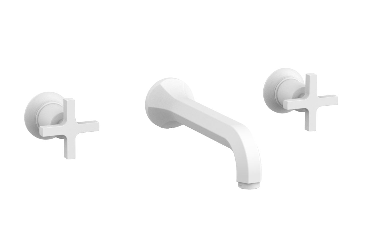 Phylrich HEX MODERN Wall Lavatory Set - Cross Handles