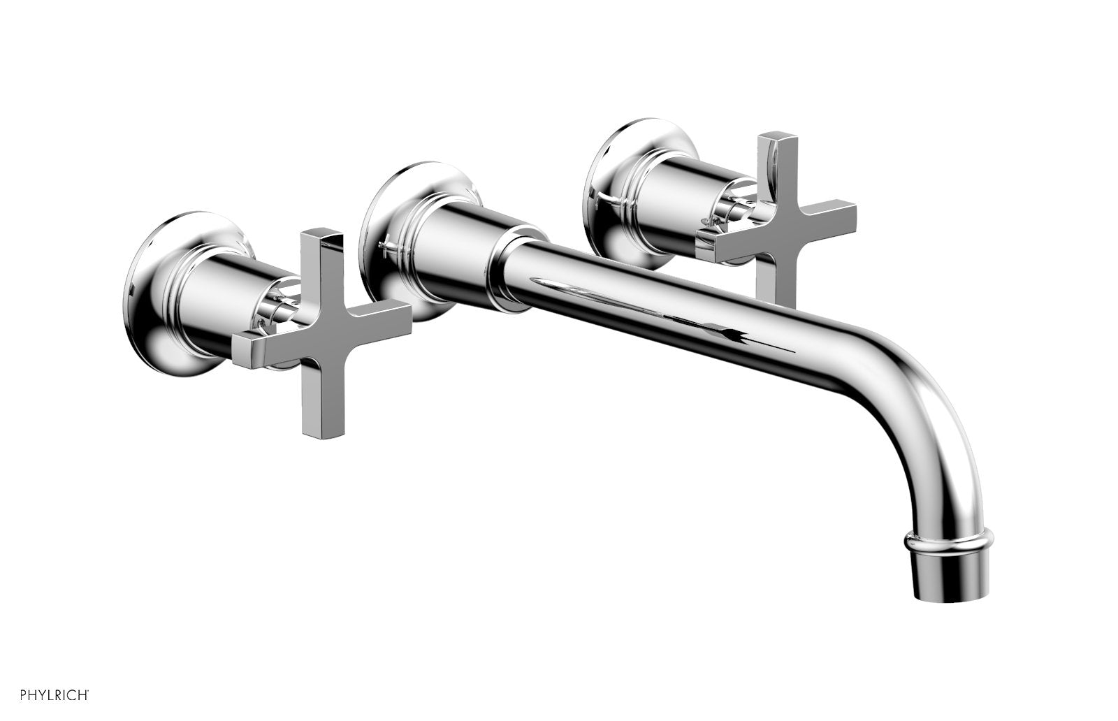 polished chrome lavatory set