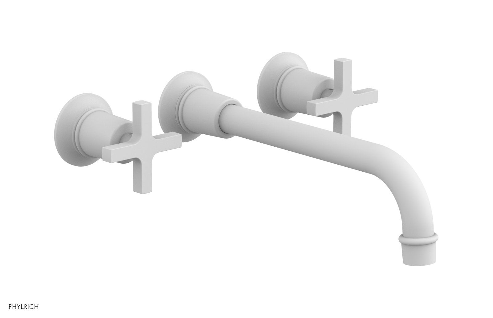 Phylrich HEX MODERN Wall Lavatory Set 10" Spout - Cross Handles
