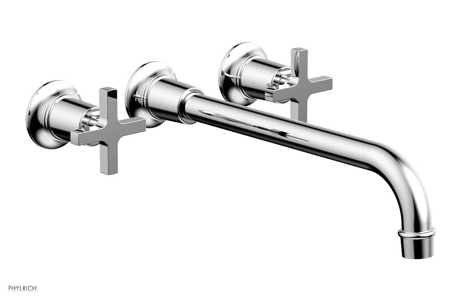 polished chrome lavatory set