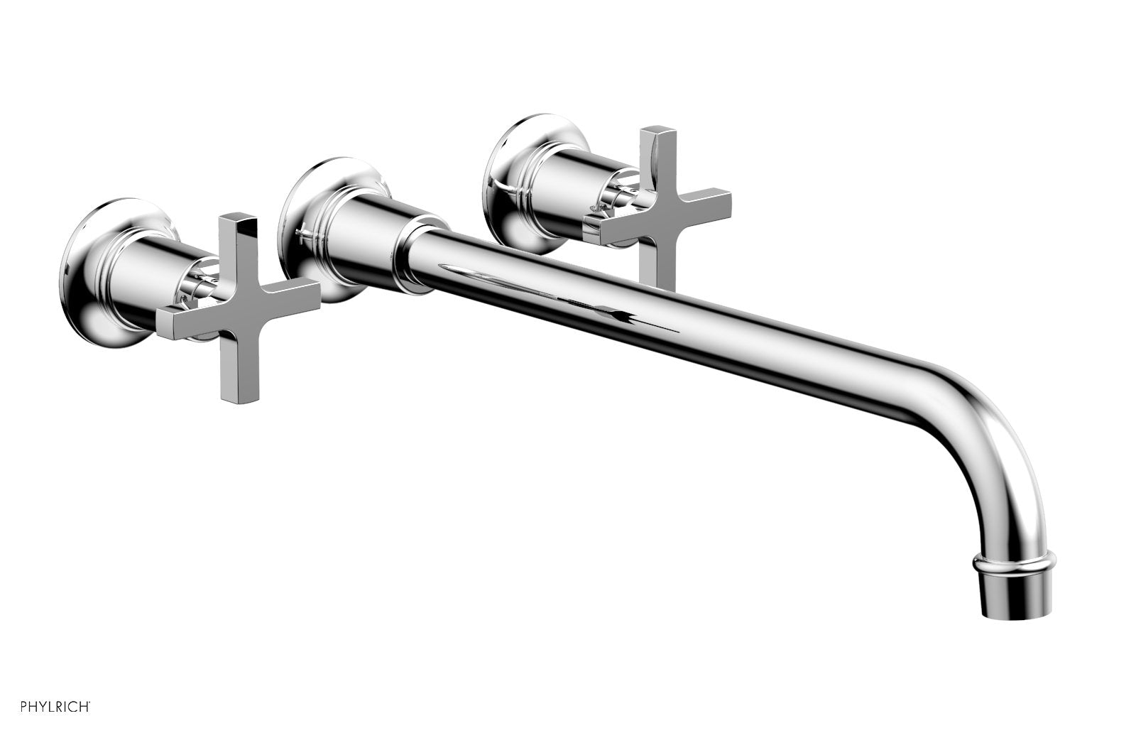 polished chrome lavatory set