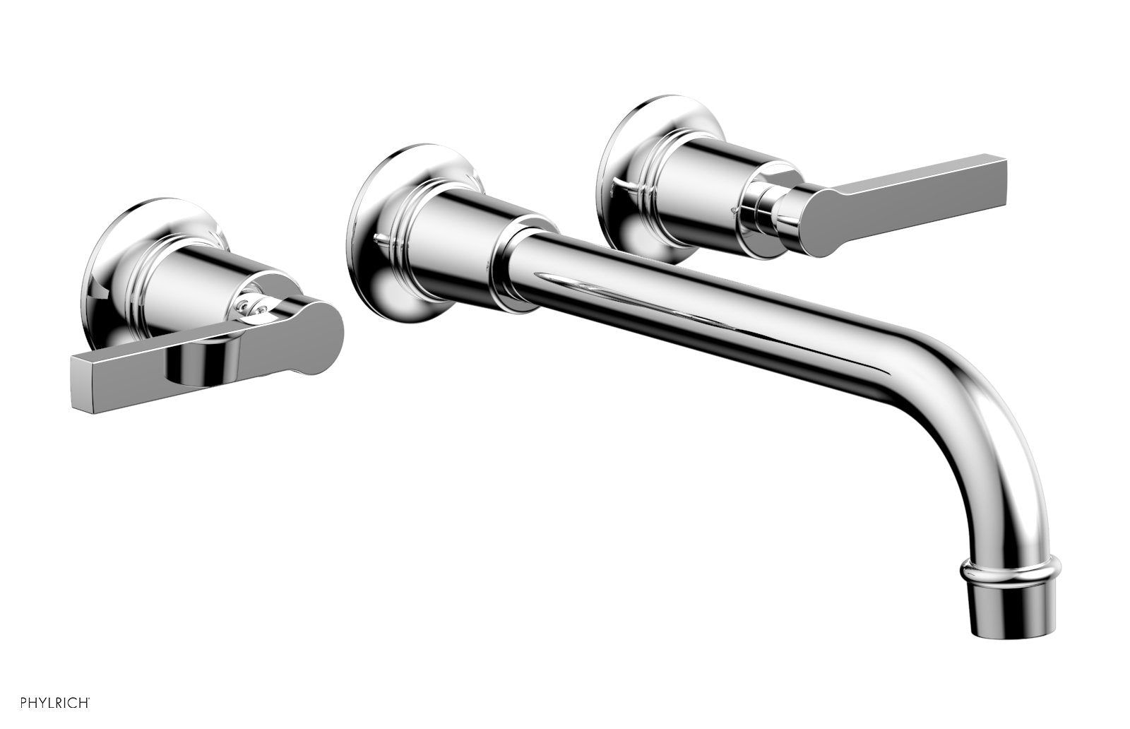 polished chrome lavatory set