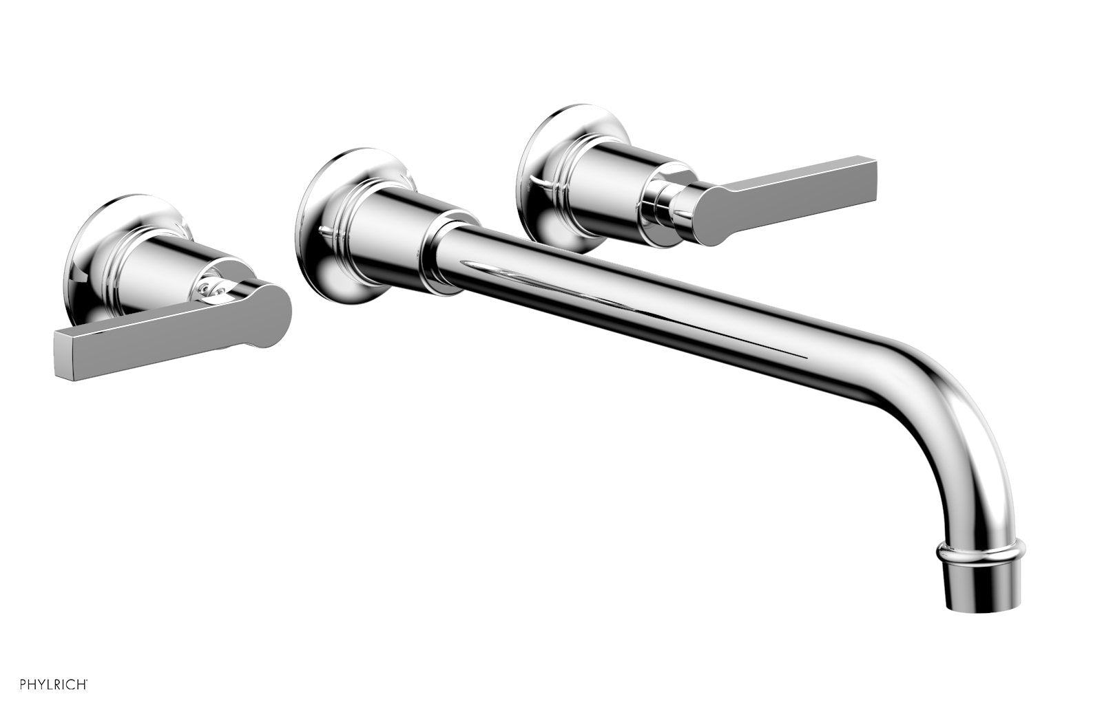 polished chrome lavatory set
