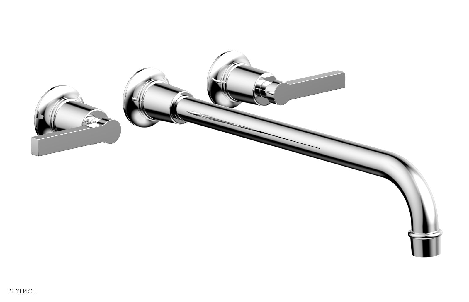 polished chrome lavatory set