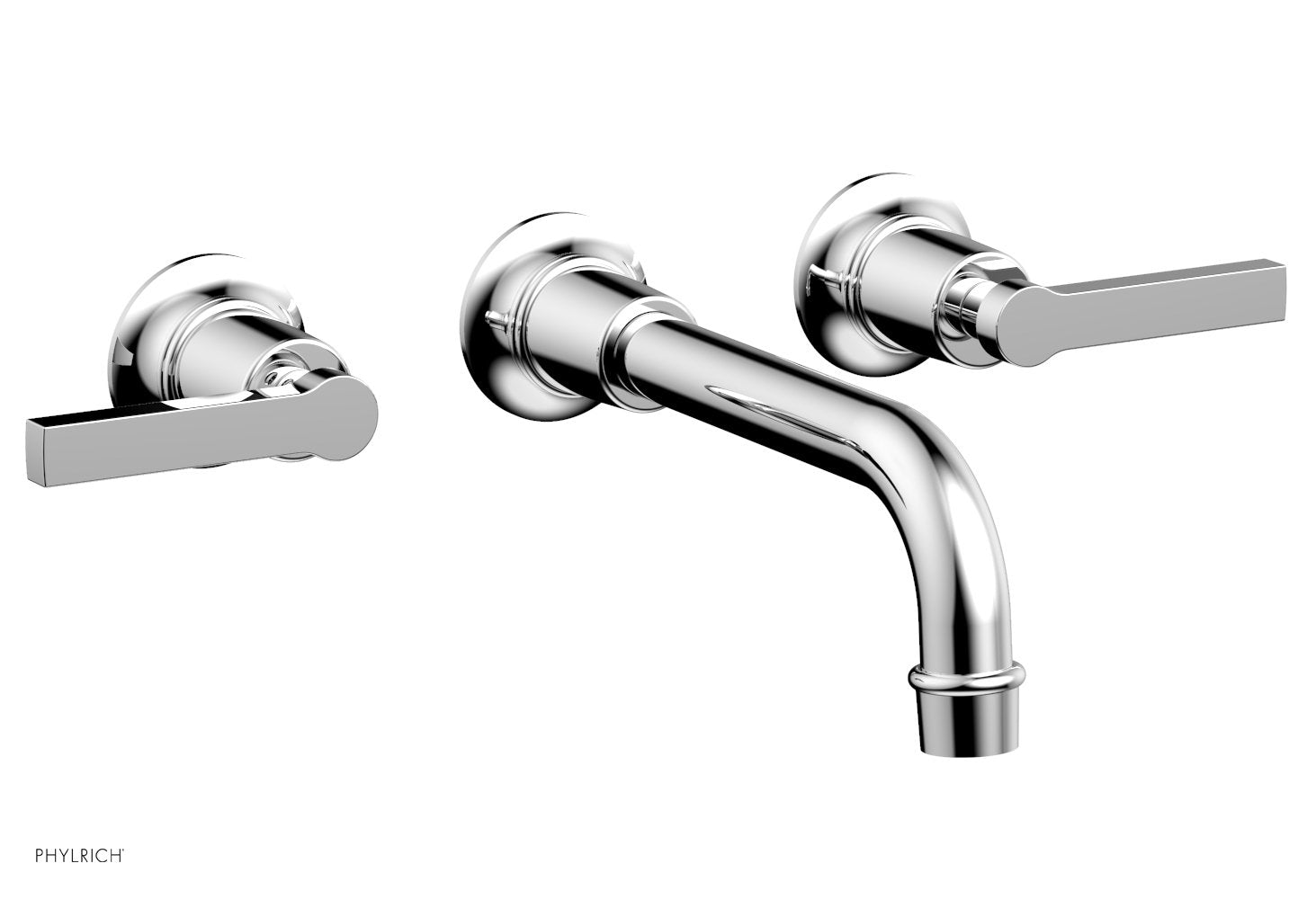 polished chrome lavatory set