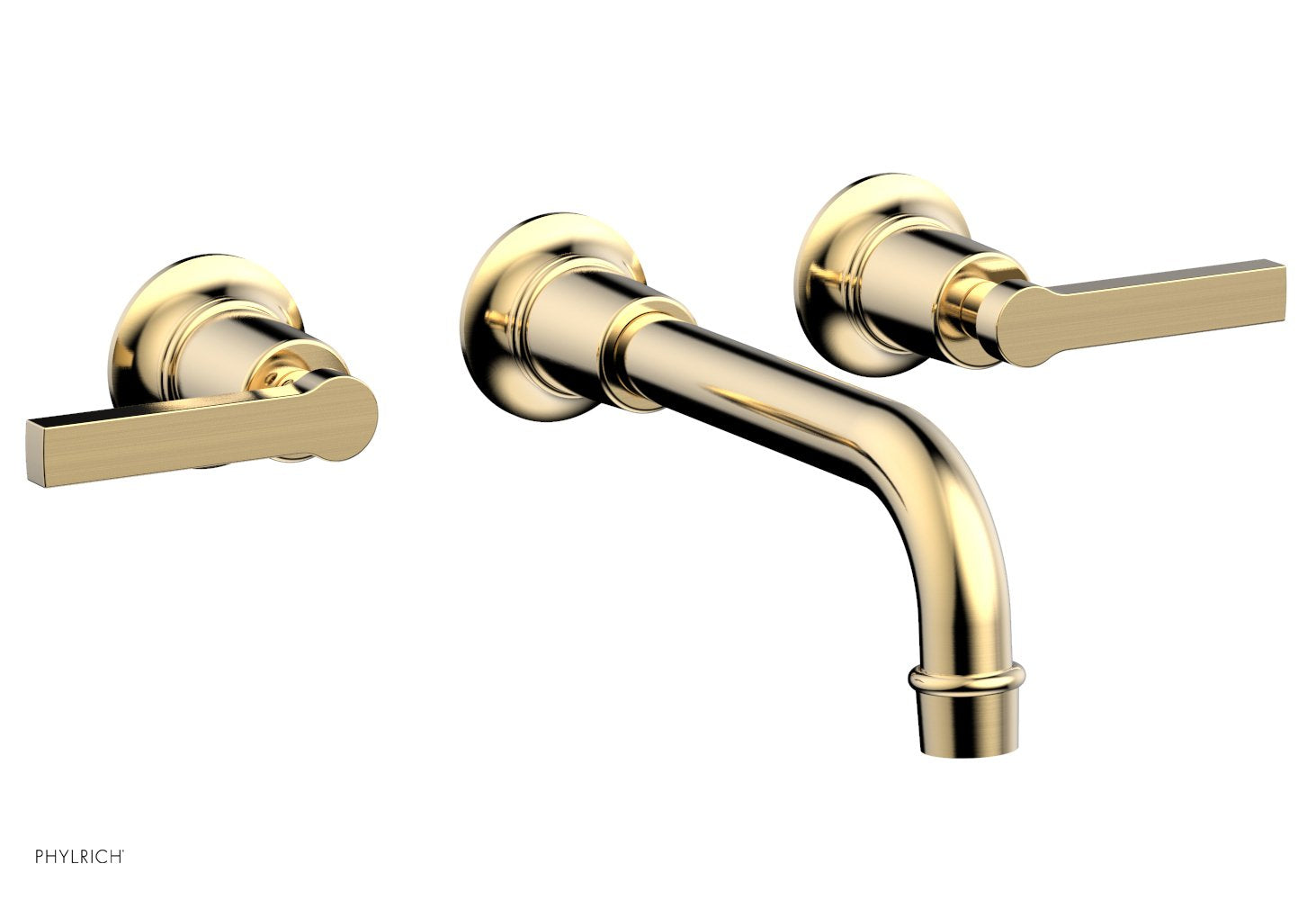 Phylrich HEX MODERN Wall Lavatory Set with Lever Handles