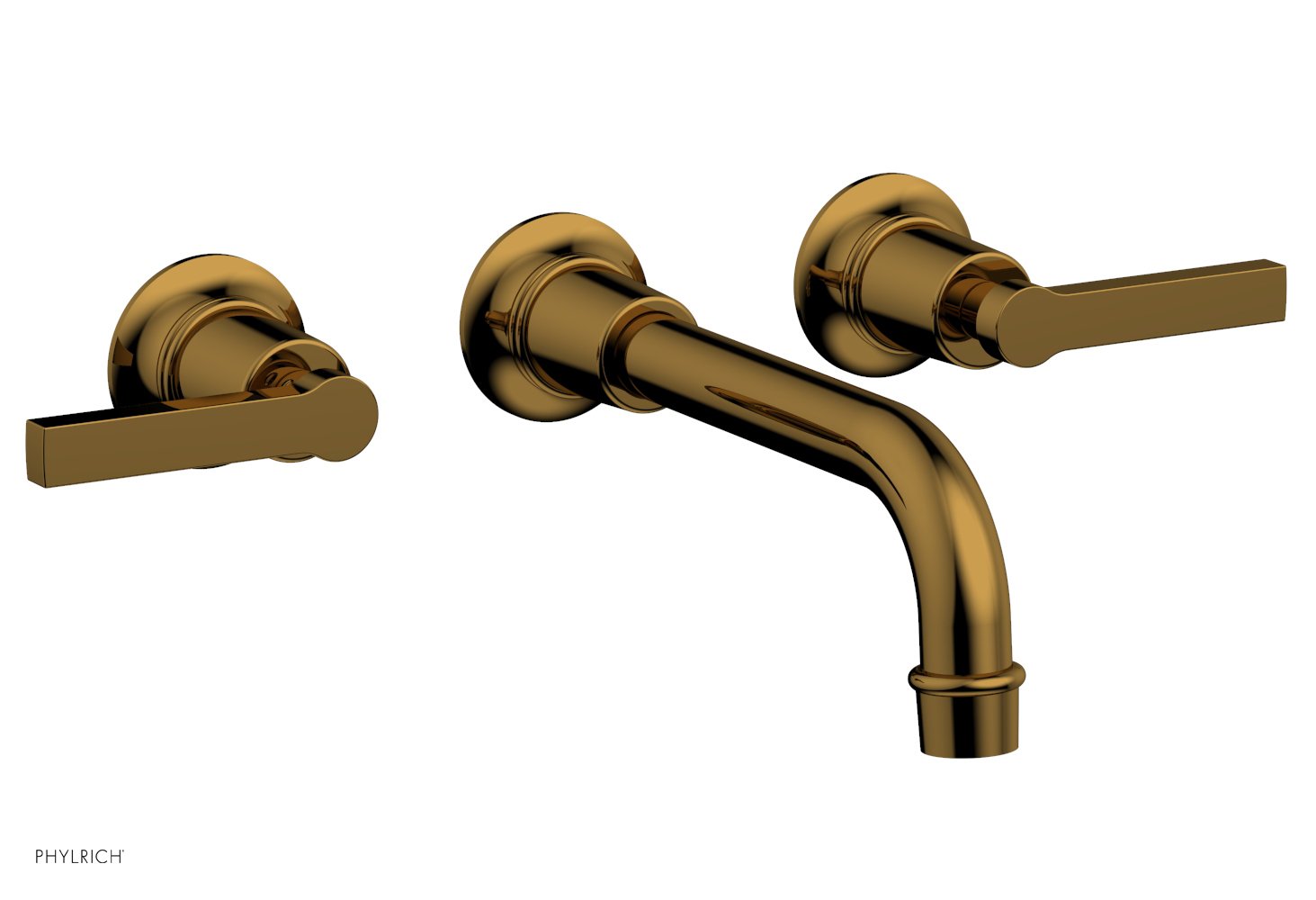 Phylrich HEX MODERN Wall Lavatory Set with Lever Handles