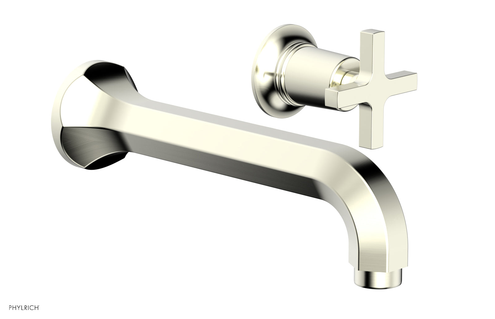 Phylrich HEX MODERN Single Handle Wall Lavatory Set - Cross Handle