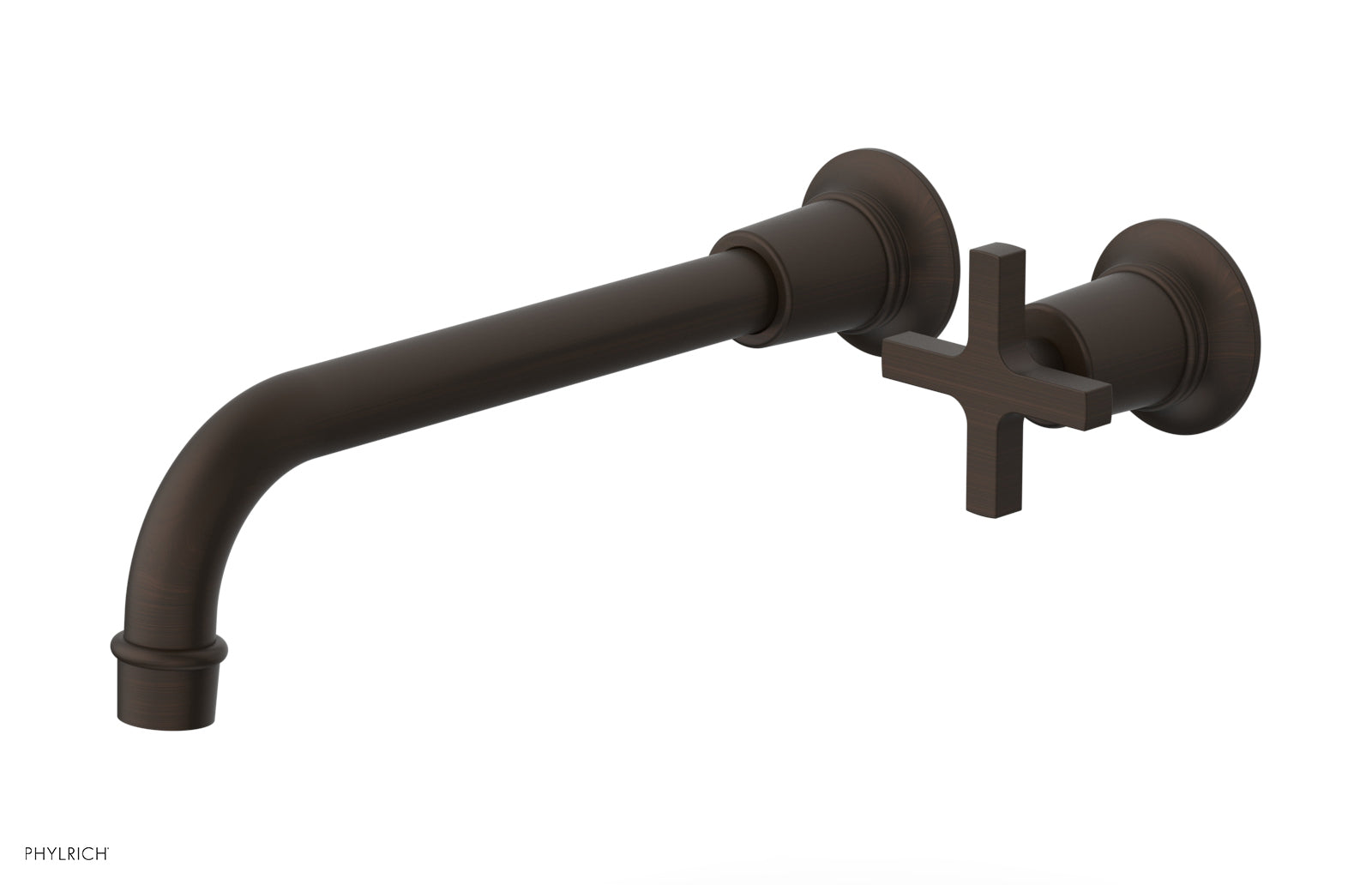 Phylrich HEX MODERN 10" Single Handle Wall Lavatory Set - Cross Handle