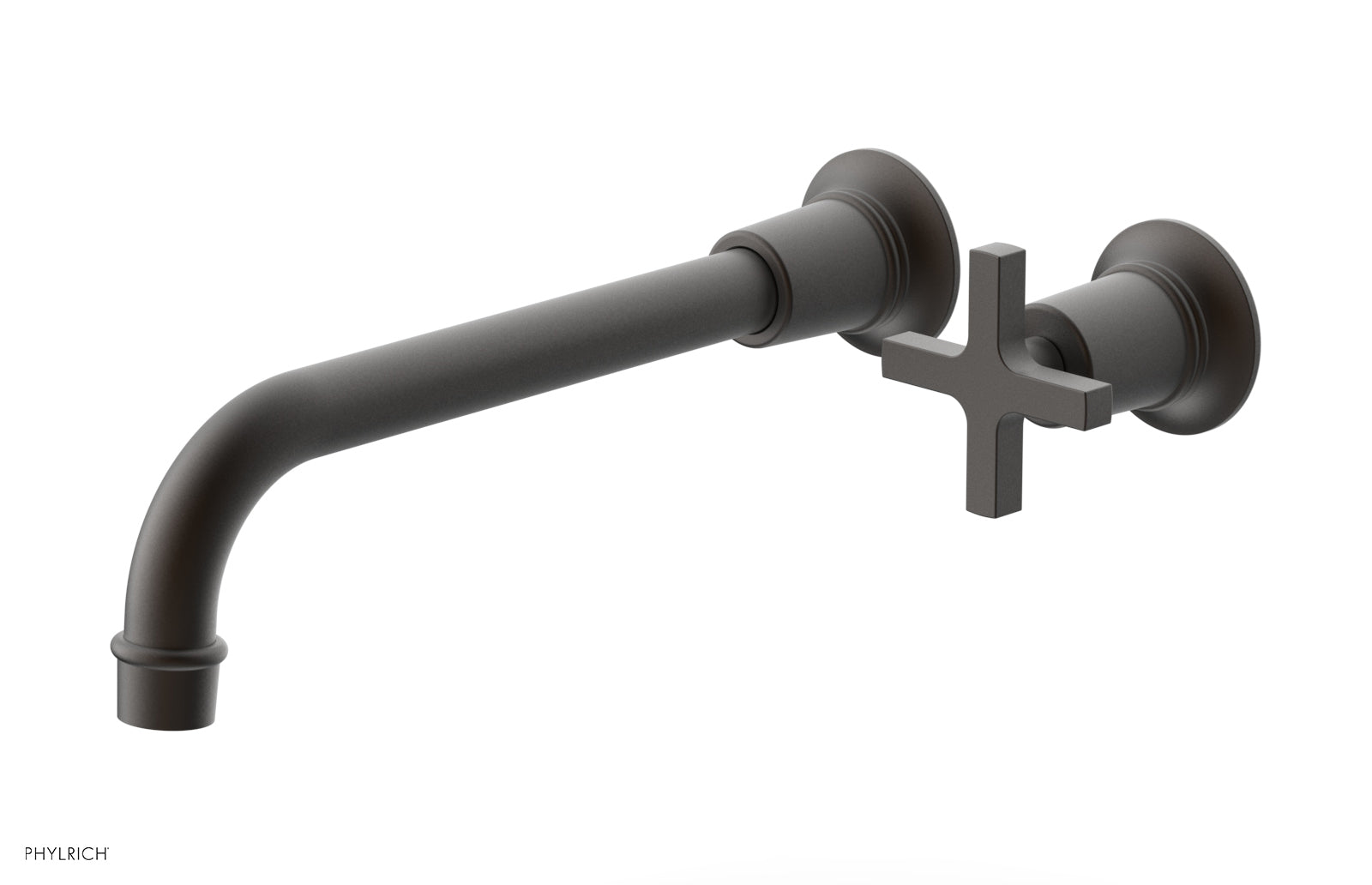 Phylrich HEX MODERN 10" Single Handle Wall Lavatory Set - Cross Handle