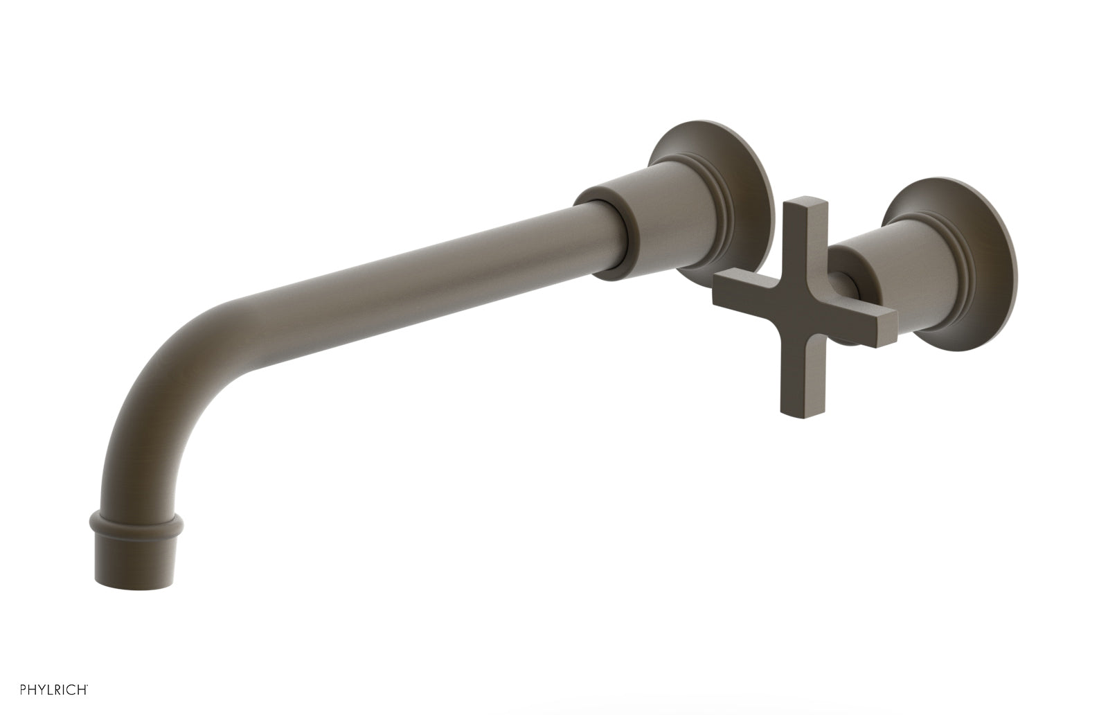 Phylrich HEX MODERN 10" Single Handle Wall Lavatory Set - Cross Handle