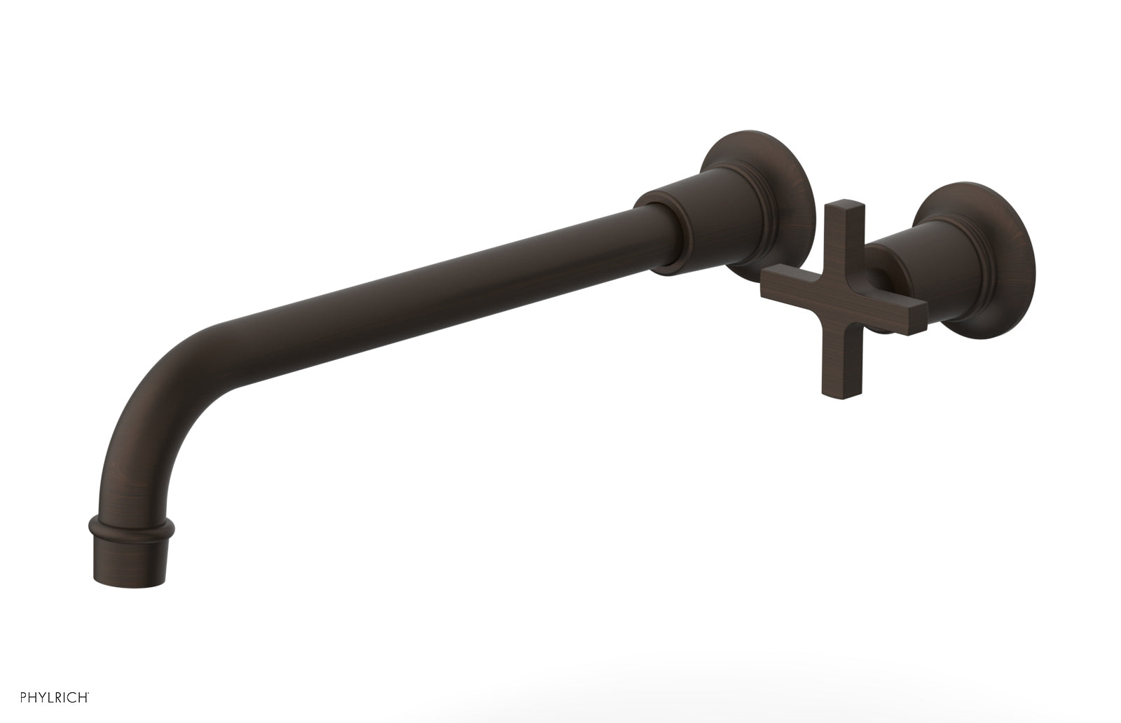 Phylrich HEX MODERN 12" Single Handle Wall Lavatory Set - Cross Handle